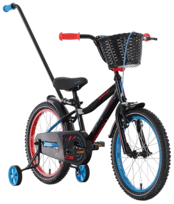 Dviratis Tabou Rocket CS 12 juodas-mėlynas