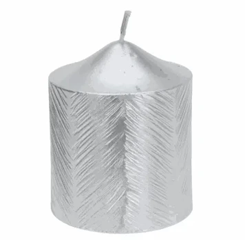Candle grey 6x5cm