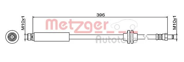 Stabdžių žarnelė METZGER 4111470