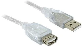 Kabelis USB Delock USB-A - USB-A 1.8 m Balta (82239)