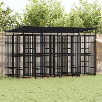 Lauko voljeras šunims su stogu, plienas, 7,37m²