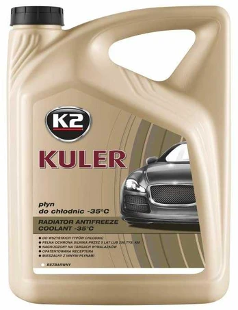 K2 PŁYN DO CHŁODNIC BEZBARWNY KULER -35C 5L