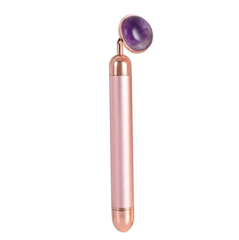 Palsar 7 (Jade Roller Massager Electric Pink Handle and Amethyst Jade) Moterims