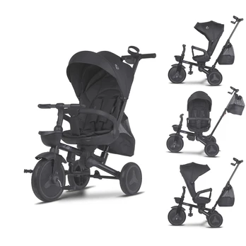 Vaikiškas triratukas Coccolle Urbio Plus Jet Black