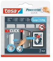 SELF-ADHESIVE MOUNTING STRIPS POWERSTRIPS-CLICK/LARGE TESA
