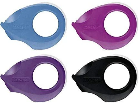 Tesa tesafilm Mini Abroller 4 Farben + tesafilm 10/19 kris.-skaidrus