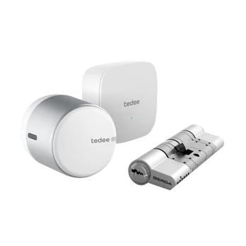 TEDEE GO išmanios spynos komplektas Bluetooth Wi-Fi su nuotoliniu valdymu (sidabrinis)