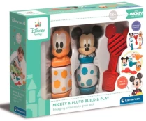Lavinimo žaislas Clementoni Mickey Mouse & Pluto Build & Play 17814, įvairių spalvų kaina