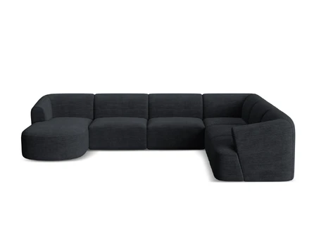 Modular Panoramic Right Corner Sofa, "Campi", 7 Seats, 330x255x70 Made in Europe