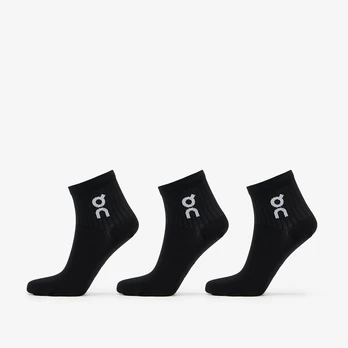 On Logo Sock Mid 3-Pack Black - Dydis M (2UF10520553 U Kojinės)