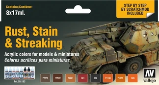 Effects Color Series Rust, Strain & Straking 8 x 17 ml