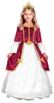 Widmann Vinrød prinsessekjole kostume