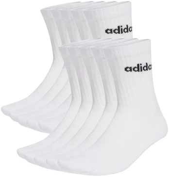 Kojinės adidas Cushioned Linear Crew 10 par balta KF9091 (40-42)