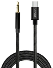 Kabelis SAVIO USB-C – MiniJack 3.5 mm 2m