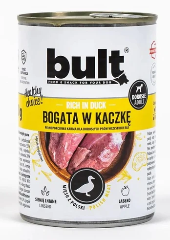 BULT Rich in duck - Wet dog food - 800g