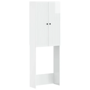 Tualeto spintelė EDE Itin blizgi balta 66 x 25,5 x 190 cm