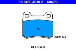 ATE 13.0460-4030.2 Brake pad set