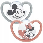NUK silikoninis čiulptukas Space Mickey, 6-18mėn, 2vnt, SU95 kaina
