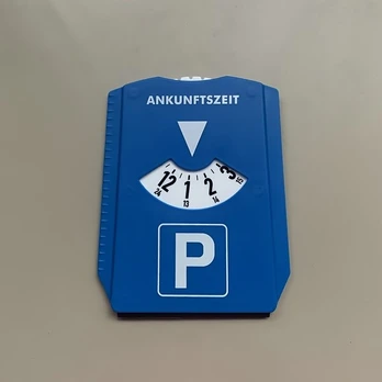 Mėlynas skaitmeninis parkavimo laikmatis