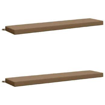 2 dalių suoliuko pagalvės SOEST 2 vnt. 100% poliesteris Taupe