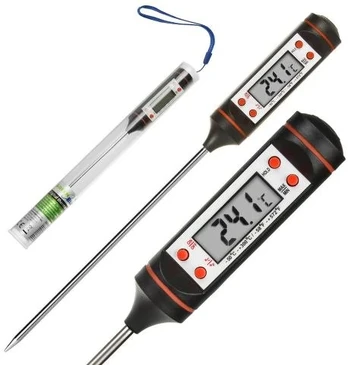 Elektroninis termometras su LCD ekranu