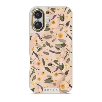 Sunday Brunch - Flowers iPhone 16 Plus Case, Elite Light (MagSafe) / Gold