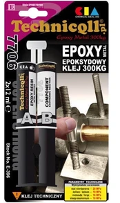 Epoksidiniai klijai metalui Techniqll E-396, 2x12 ml