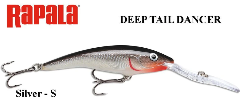 Vobleris Rapala Deep Tail Dancer Silver 9 cm