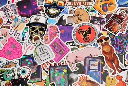 Vandeniui atsparūs lipdukai graffiti bomb mix top 100vnt