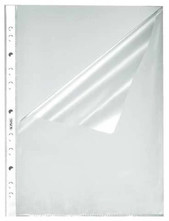 Herlitz Prospekthülle A4 PP Standard 100St genarbt oben + se