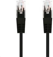 C-TECH patchcord Cat5e, UTP, juodas, 5m kaina
