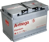Akumuliatorius A-mega Premium 5, 12 V, 60 Ah, 600 A