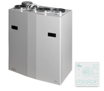 Rekuperatorius ENSY WAVE 200V vert. kair.p. su Wi-Fi ir Bluetooth valdikliu