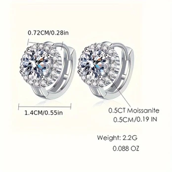 Saulėgrąžų auskarai, 0,5 CT * 2 vnt