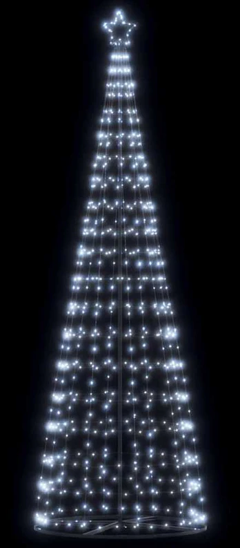 LED Kalėdų eglutė 550 LED Šaltai Balta 300 cm