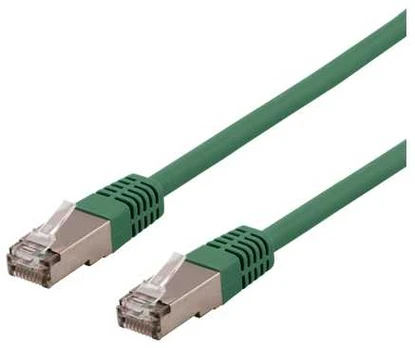 DELTACO S/FTP Cat6 patchkabel, LSZH, 3m, Žalias