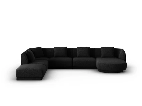 Panoramic Left Corner Sofa, "Tulum", 6 Seats, 330x255x70 Made in Europe