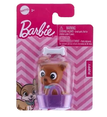 Mattel Barbie mini šuniukas šuniukų krepšelyje