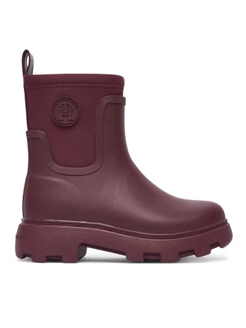 Guminiai batai Tommy Hilfiger Th Stamp Warm Ankle Rain Boot FW0FW09544 Vyšninė