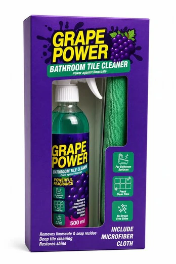 Boker dušo kabinos valiklis su šluoste Grape Power, 500 ml