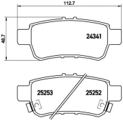 Stabdžių trinkelių rinkinys, diskinis stabdys BREMBO P 28 062 kaina