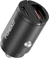 FoneKit Travel PD 30W, USB-A + USB-C -autolaturi kaina