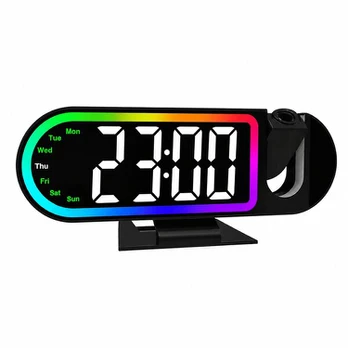 LED projekcinis žadintuvas, spalvų keitimas, USB, 1 vnt.