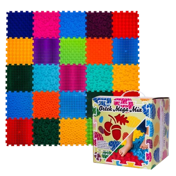Masažinis ortopedinis kilimėlis „Ortek Puzzle Mega Mix“ 25 moduliai