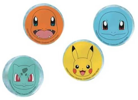 Usorteret Pokemon hoppebolde, 4 stk