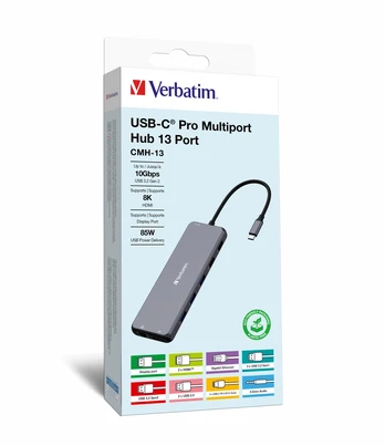 Verbatim USB-C PRO MULTIP HUB 13 PORT/MULTIPORT HUB CMH-13