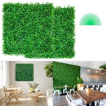 Dirbtinės buxus plokštės 12vnt 25cm x 25cm
