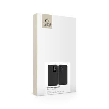 Dėklas TECH-PROTECT SMART WALLET GALAXY A26 5G | A17 4G | 5G MATTE Juodas