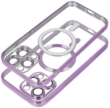 Dėklas Oem ELECTRO MAG COVER case compatible with MagSafe for IPHONE 17 Air deep violetinė