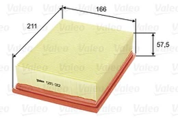 Oro filtras VALEO 585012 kaina